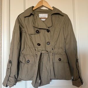 ZARA Basic Short Women’s Trench Coat‎ Size M- beige
